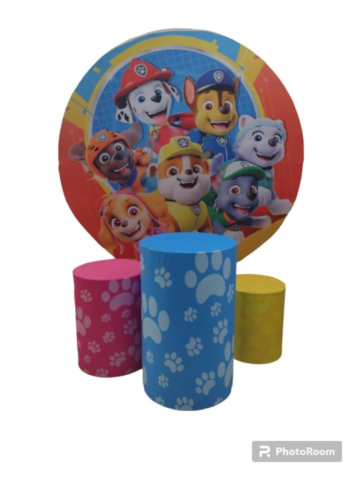 Painel redondo - Patrulha canina