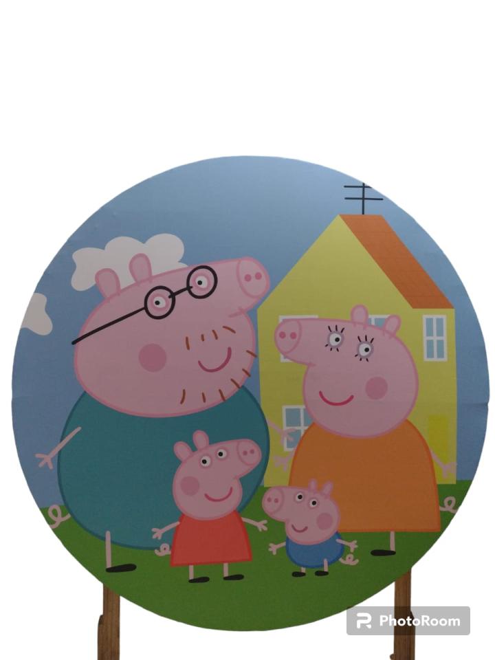 Painel redondo - Peppa Pig