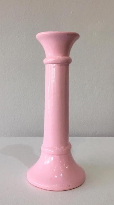 Vaso Cerâmico Solitário Rosa Claro 