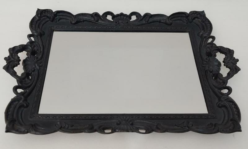 Bandeja Preta Espelho