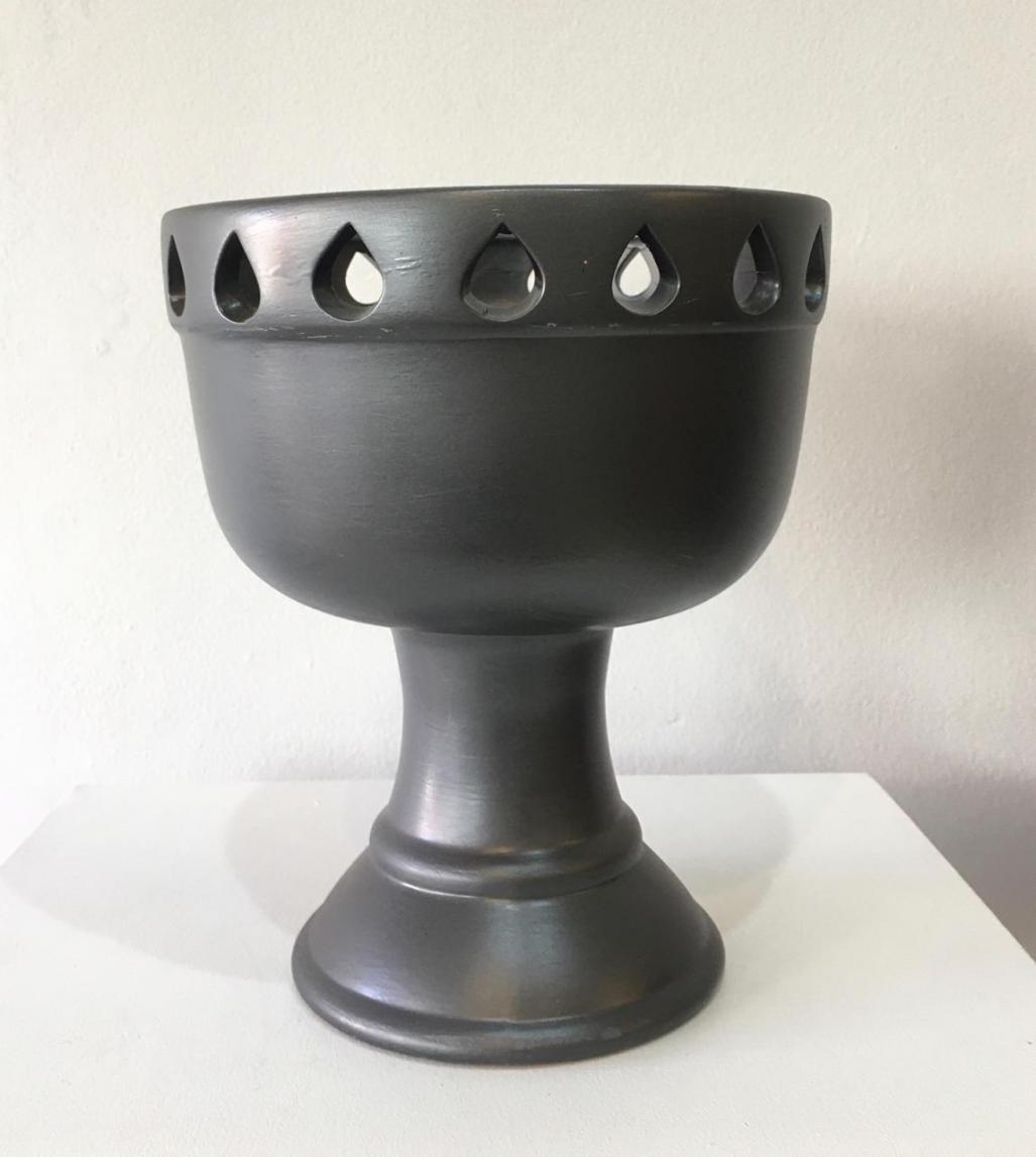 Vaso Cerâmico Grafite M